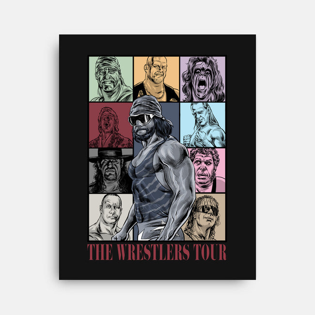 The Wrestlers Tour-None-Stretched-Canvas-zascanauta