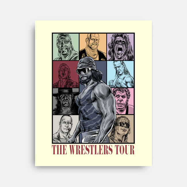 The Wrestlers Tour-None-Stretched-Canvas-zascanauta