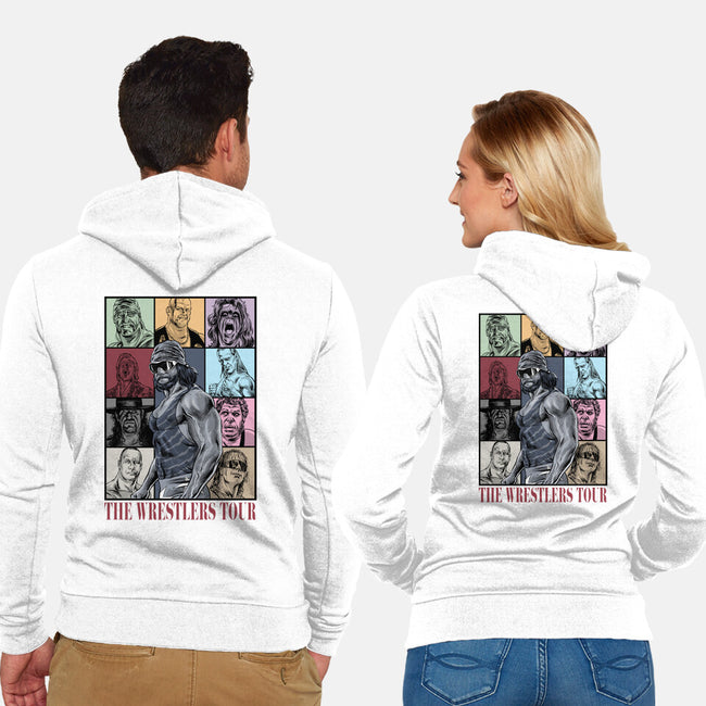 The Wrestlers Tour-Unisex-Zip-Up-Sweatshirt-zascanauta