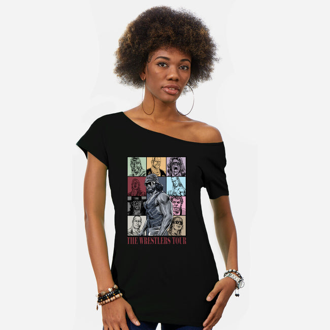 The Wrestlers Tour-Womens-Off Shoulder-Tee-zascanauta