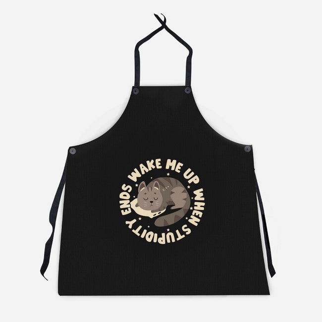 When Stupidity Ends-Unisex-Kitchen-Apron-turborat14