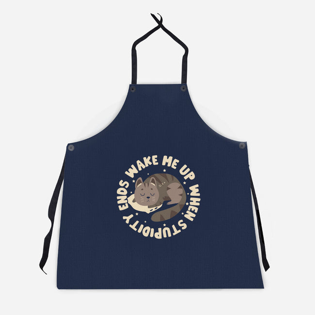 When Stupidity Ends-Unisex-Kitchen-Apron-turborat14