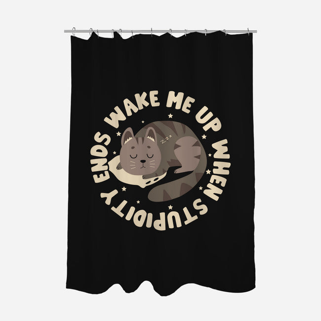 When Stupidity Ends-None-Polyester-Shower Curtain-turborat14