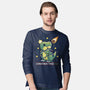 Christmas Tree Rex-Mens-Long Sleeved-Tee-Vallina84