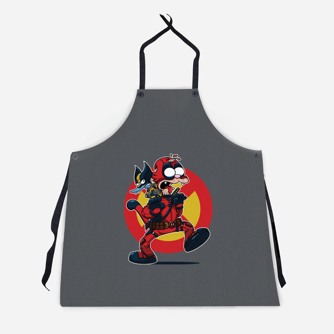 The Wolvie And Dee-Pee Show-Unisex-Kitchen-Apron-Jc Jows