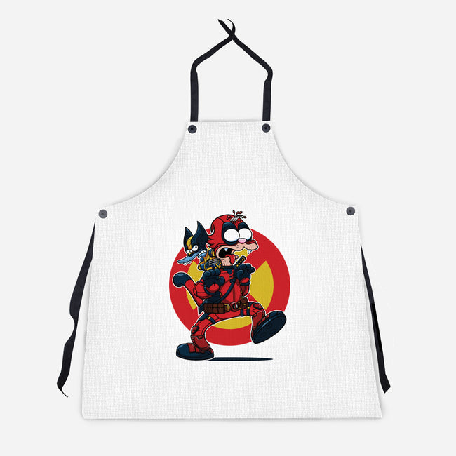 The Wolvie And Dee-Pee Show-Unisex-Kitchen-Apron-Jc Jows