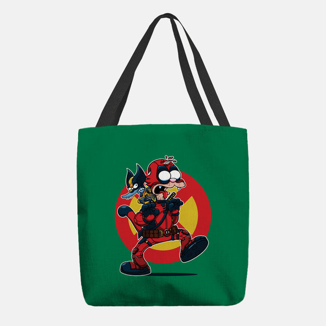 The Wolvie And Dee-Pee Show-None-Basic Tote-Bag-Jc Jows