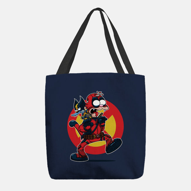 The Wolvie And Dee-Pee Show-None-Basic Tote-Bag-Jc Jows