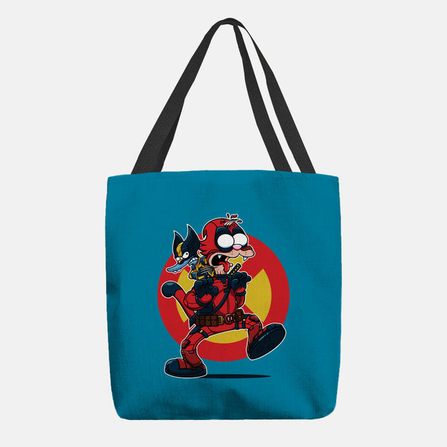 The Wolvie And Dee-Pee Show-None-Basic Tote-Bag-Jc Jows