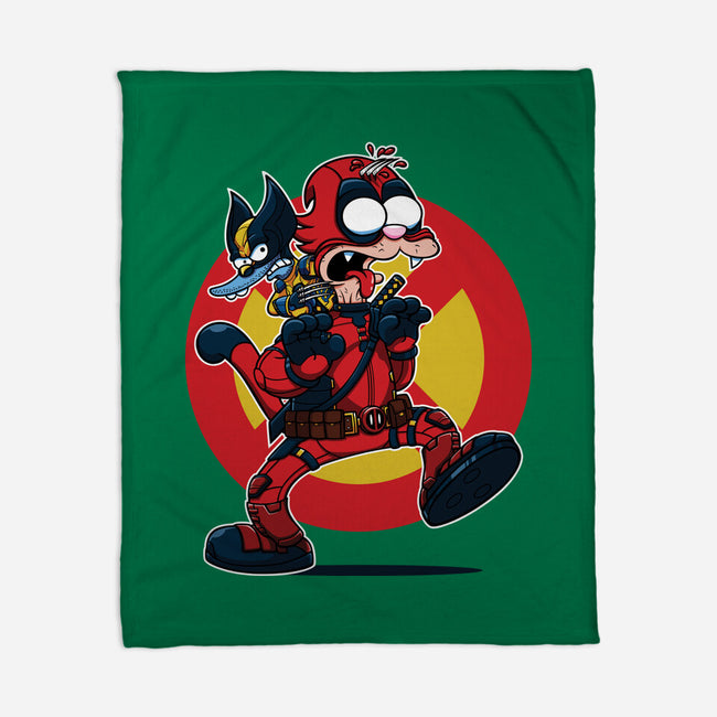 The Wolvie And Dee-Pee Show-None-Fleece-Blanket-Jc Jows