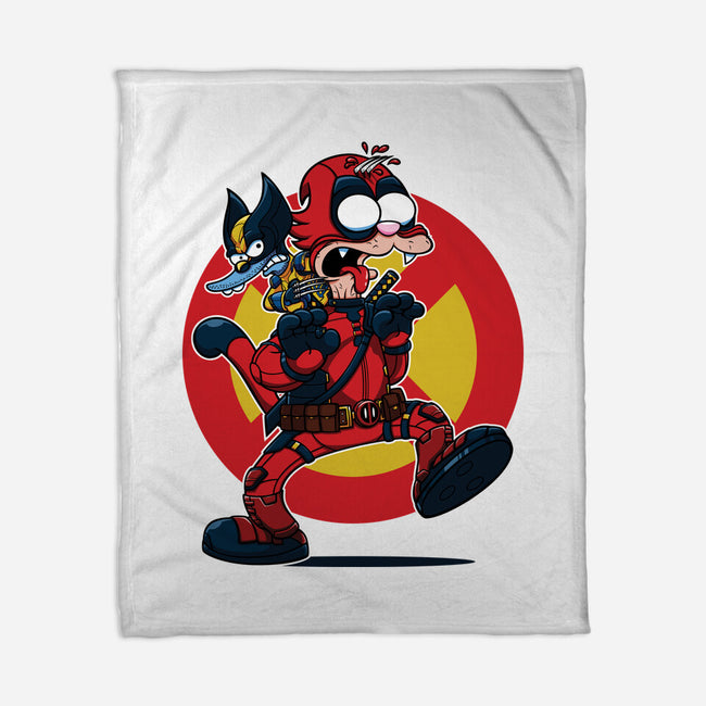 The Wolvie And Dee-Pee Show-None-Fleece-Blanket-Jc Jows