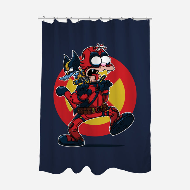 The Wolvie And Dee-Pee Show-None-Polyester-Shower Curtain-Jc Jows