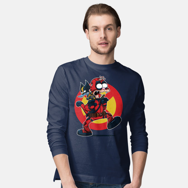 The Wolvie And Dee-Pee Show-Mens-Long Sleeved-Tee-Jc Jows