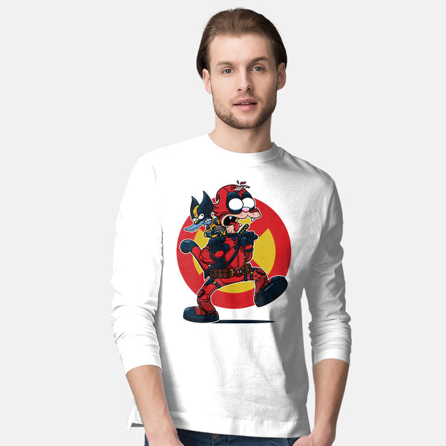 The Wolvie And Dee-Pee Show-Mens-Long Sleeved-Tee-Jc Jows