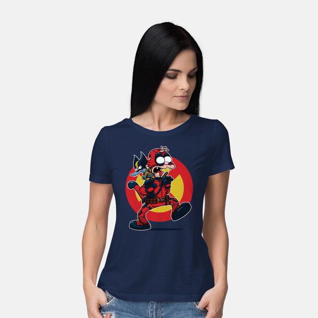 The Wolvie And Dee-Pee Show-Womens-Basic-Tee-Jc Jows