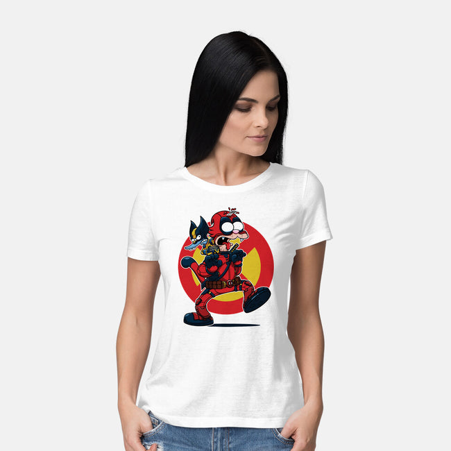 The Wolvie And Dee-Pee Show-Womens-Basic-Tee-Jc Jows