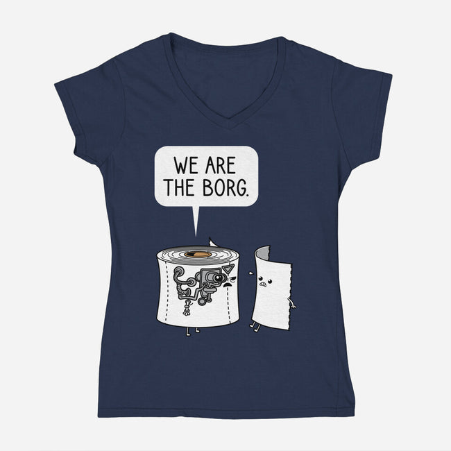 We Are The Borg-Womens-V-Neck-Tee-imisko