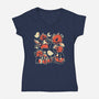 Pumpkin Season-Womens-V-Neck-Tee-naomori