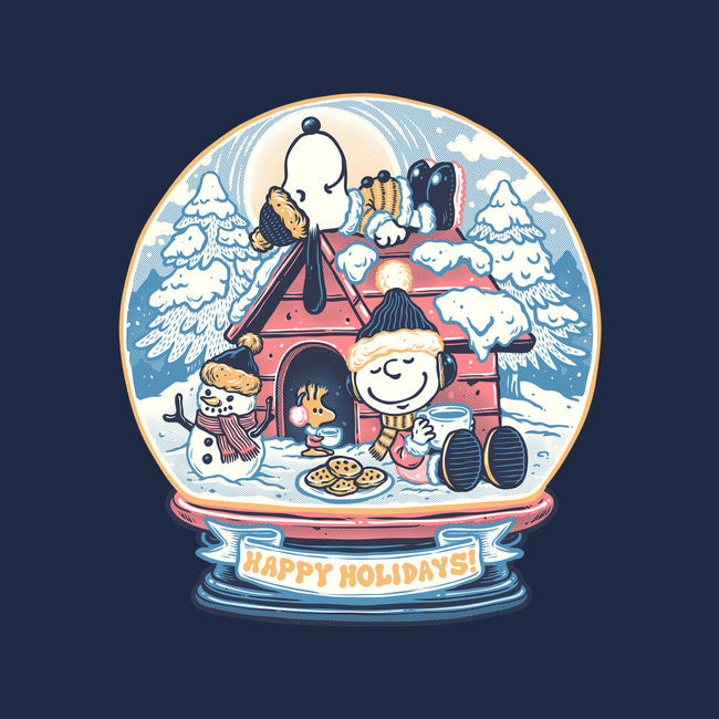 Holiday Snow Globe-Youth-Basic-Tee-glitchygorilla