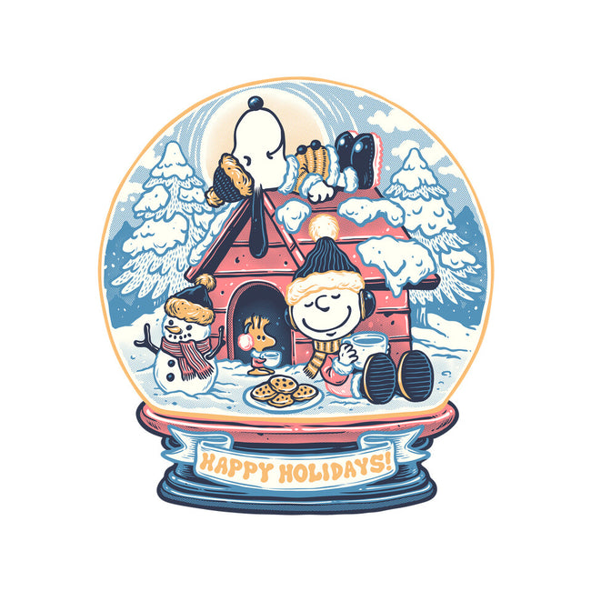 Holiday Snow Globe-Unisex-Zip-Up-Sweatshirt-glitchygorilla