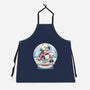 Holiday Snow Globe-Unisex-Kitchen-Apron-glitchygorilla