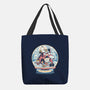 Holiday Snow Globe-None-Basic Tote-Bag-glitchygorilla