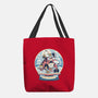 Holiday Snow Globe-None-Basic Tote-Bag-glitchygorilla