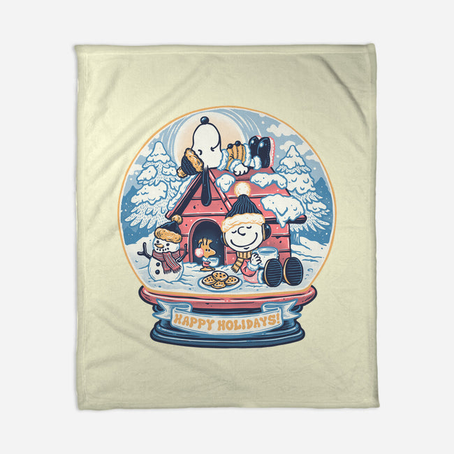 Holiday Snow Globe-None-Fleece-Blanket-glitchygorilla