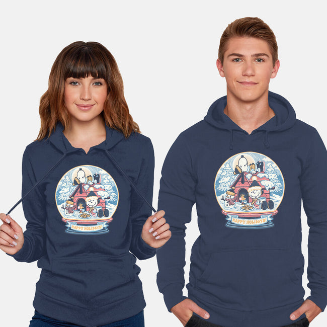 Holiday Snow Globe-Unisex-Pullover-Sweatshirt-glitchygorilla