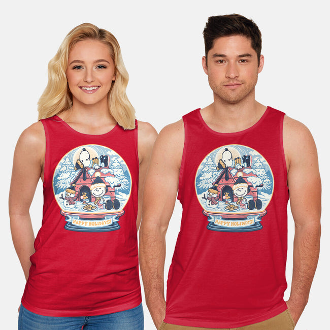 Holiday Snow Globe-Unisex-Basic-Tank-glitchygorilla