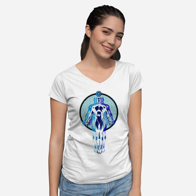 The Doctor Is In-Womens-V-Neck-Tee-palmstreet