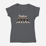 The Pumpkins-Womens-V-Neck-Tee-2DFeer