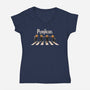 The Pumpkins-Womens-V-Neck-Tee-2DFeer