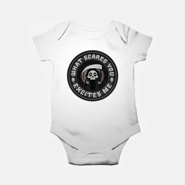 What Scares You Excites Me-Baby-Basic-Onesie-Whimsical Thinker