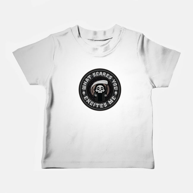 What Scares You Excites Me-Baby-Basic-Tee-Whimsical Thinker