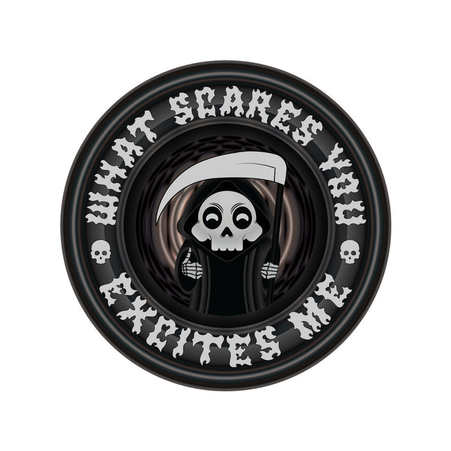 What Scares You Excites Me-None-Glossy-Sticker-Whimsical Thinker