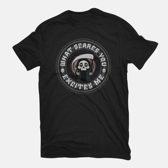 What Scares You Excites Me-Youth-Basic-Tee-Whimsical Thinker