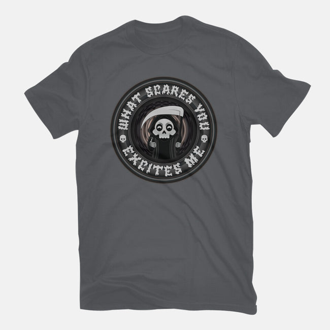 What Scares You Excites Me-Mens-Basic-Tee-Whimsical Thinker