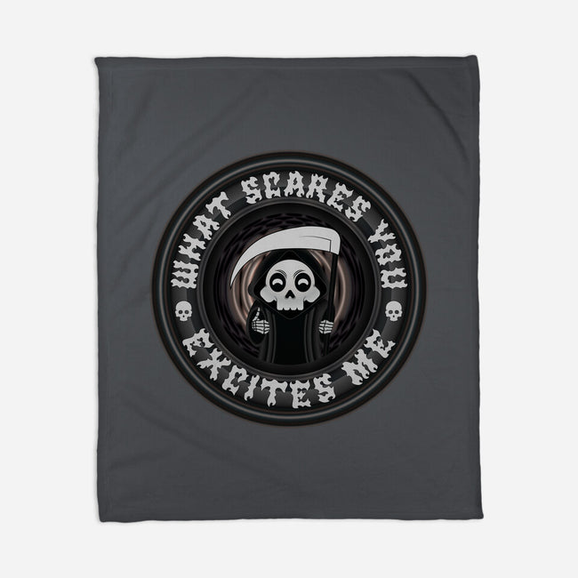 What Scares You Excites Me-None-Fleece-Blanket-Whimsical Thinker