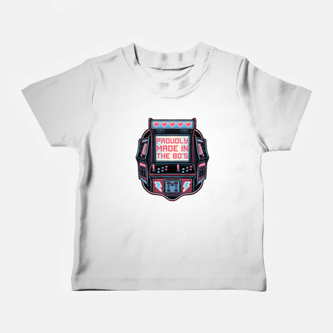 80s Arcade-Baby-Basic-Tee-glitchygorilla