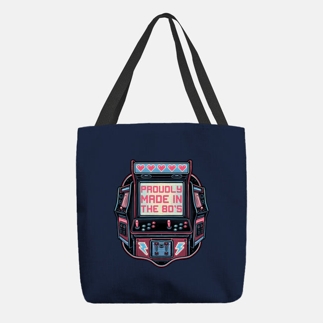 80s Arcade-None-Basic Tote-Bag-glitchygorilla