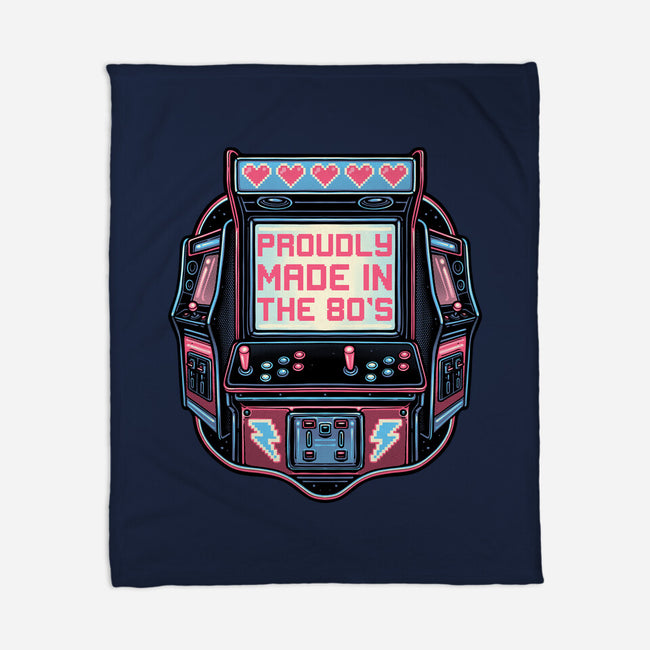 80s Arcade-None-Fleece-Blanket-glitchygorilla