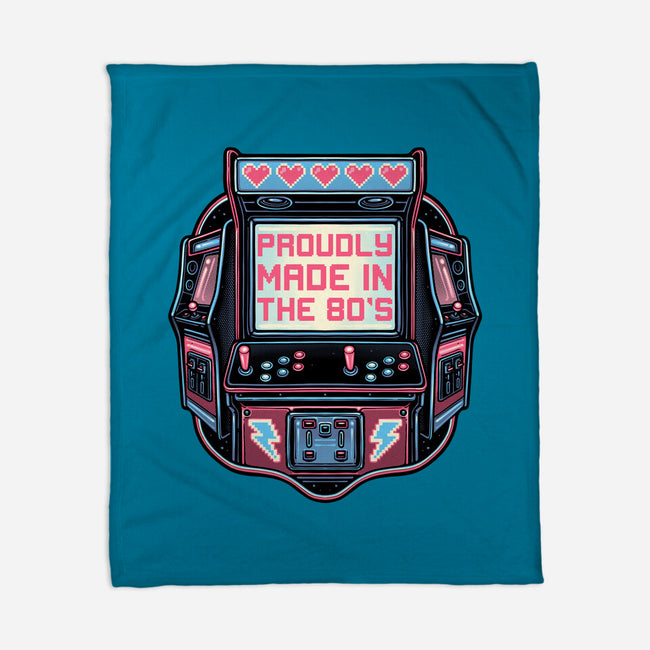 80s Arcade-None-Fleece-Blanket-glitchygorilla