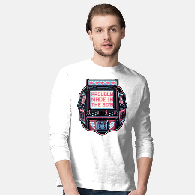 80s Arcade-Mens-Long Sleeved-Tee-glitchygorilla