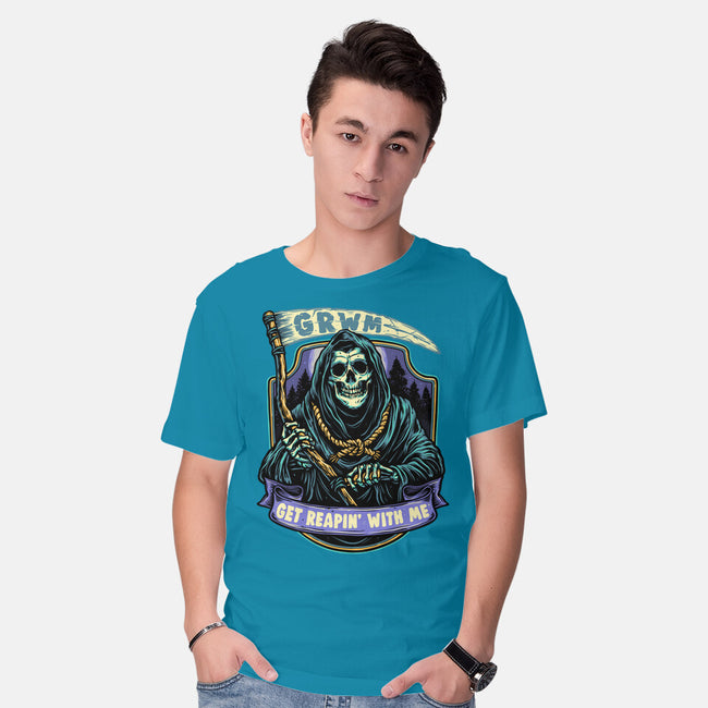 Get Reapin With Me-Mens-Basic-Tee-glitchygorilla