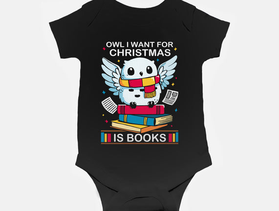 Owl I Want For Christmas Is Books