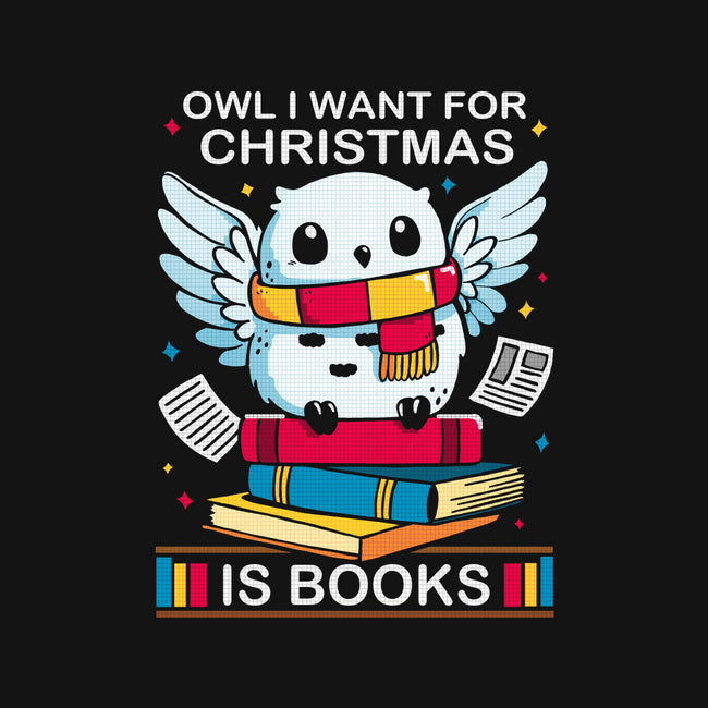 Owl I Want For Christmas Is Books-Womens-Racerback-Tank-Vallina84