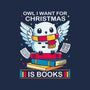 Owl I Want For Christmas Is Books-None-Polyester-Shower Curtain-Vallina84