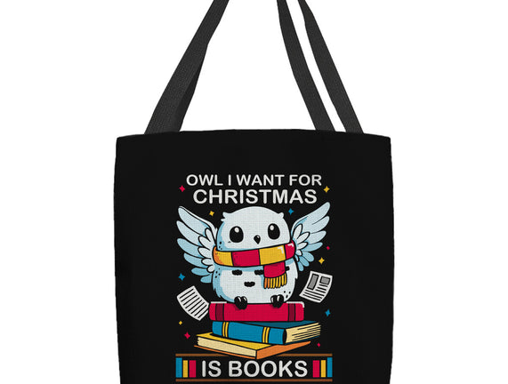 Owl I Want For Christmas Is Books