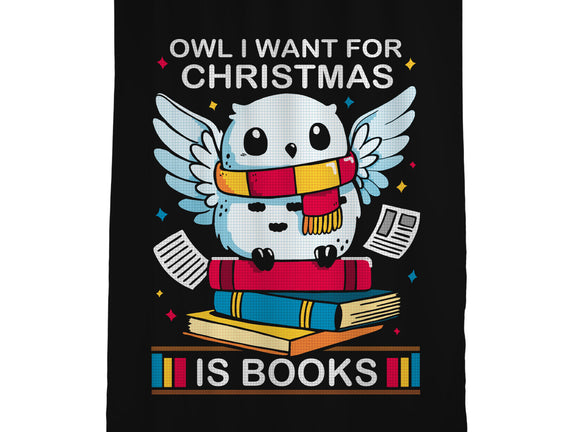 Owl I Want For Christmas Is Books